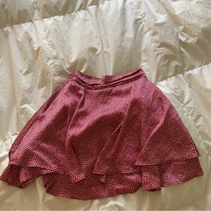 Printed Silk Miniskirt